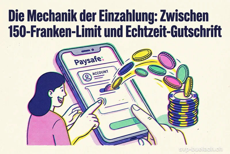 Die Mechanik der Einzahlung: Zwischen 150-Franken-Limit und Echtzeit-Gutschrift